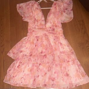 PINK BRUNCH LULU'S MINI DRESS